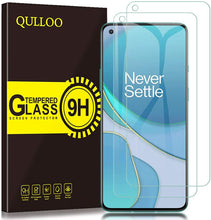 Carica l'immagine nel visualizzatore di Gallery, QULLOO Vetro Temperato per Oneplus 8T, Pellicola Protettiva Alta Definizione Anti Graffio Protezione per Schermo per Oneplus 8T