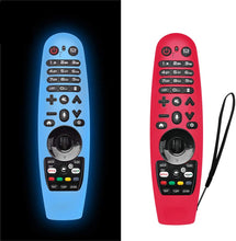Carica l'immagine nel visualizzatore di Gallery, NANTING 2PCS aggiornata Custodia per telecomando per LG Smart TV per LG AN-MR600 / LG AN-MR650 / AN-MR18BA / AN-MR19BA, custodia in silicone antigoccia/antiscivolo/graffio/polvere/acqua(Blu + rosso) Blu+Rosso
