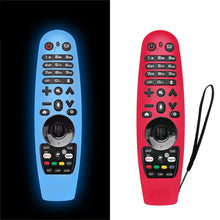 Carica l'immagine nel visualizzatore di Gallery, NANTING 2PCS aggiornata Custodia per telecomando per LG Smart TV per LG AN-MR600 / LG AN-MR650 / AN-MR18BA / AN-MR19BA, custodia in silicone antigoccia/antiscivolo/graffio/polvere/acqua(Blu + rosso) Blu+Rosso