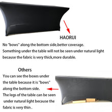 Carica l&#39;immagine nel visualizzatore di Gallery, HAORUI Copri tovaglia Rettangolare di 4 Piedi in Spandex Lycra 4ft, Nero - Ilgrandebazar