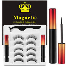 Carica l'immagine nel visualizzatore di Gallery, Ciglia Magnetiche Con Eyeliner Magnetico Kit, 5 Paia Di Ciglia Finte Naturali E Di Lunga Durata, Ciglia Finte Magnetiche Riutilizzabili Senza Colla