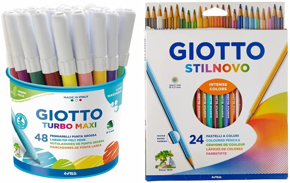 Pennarelli GIOTTO Turbo Maxi Assortiti 48 Unità On