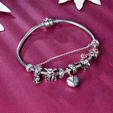 Carica l&#39;immagine nel visualizzatore di Gallery, Charms Cane Bead Da Donna Argento Sterling 925 Con Cristallo Swarovski... - Ilgrandebazar