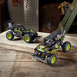 LEGO 42118 Technic Monster Jam Grave Digger, Kit 2 in 1 da Monster Truck a Buggy Fuoristrada con Azione Pull-Back, Giochi per Bambini, Ragazzi e Ragazze dai 7 Anni