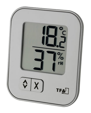 TFA Dostmann Digitales Thermo-Hygrometer Moxx Confezione da 1, Argento - Ilgrandebazar