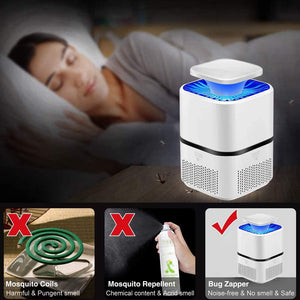 Lampada Antizanzara Elettrica, Mosquito Killer Lamp, Mosquito Trap, Elettrica Lampada Anti Zanzara, Trappola Zanzare Anti Insetti per Casa/Ufficio/Interno Mosquito Killer (Bianco)