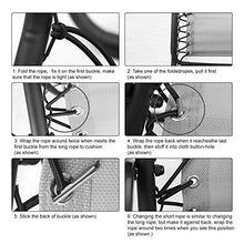 Carica l&#39;immagine nel visualizzatore di Gallery, Cordini di ricambio universali per sedie a gravità zero (4 cordi), Keten,...