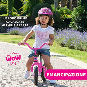 Chicco Pink Arrow Bicicletta Senza Pedali, Bici Senza Pedali Balance Bike per l'Equilibrio, con Manubrio e Sellino Regolabili, Max 25 Kg, Rosa, Giochi Bambini 2-5 Anni
