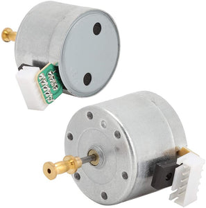 ASHATA Motore per Giradischi, Motore per Giradischi con registratore in Vinile con Spazzola a 3 velocità DC 12V, con Foro di Montaggio da 25 mm e velocità di Rotazione 78 Giri,Robusto e Durevole