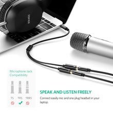 Carica l&#39;immagine nel visualizzatore di Gallery, UGREEN Cavo Sdoppiatore Microfono Cuffie Adattatore Splitter Jack 3,5mm Cavo... - Ilgrandebazar