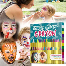 Carica l&#39;immagine nel visualizzatore di Gallery, JamBer 28 Colori Face Paint, pastelli matite da Trucco sicure e 28colore - Ilgrandebazar