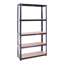 Carica l'immagine nel visualizzatore di Gallery, Scaffale per Garage - Scaffalatura - 180cm x 90cm x 30cm - Nero - 5 Blue