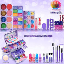 Carica l&#39;immagine nel visualizzatore di Gallery, Set di Trucchi per Bambini e Bambine - Viola 57 Pezzi, Set da Trucco per Bambini, per Ragazze, per Halloween, Natale, Compleanno, per Ragazze 4, 5, 6, 7, 8, 9, 10-12 anni