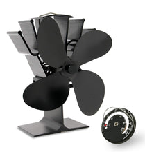Carica l&#39;immagine nel visualizzatore di Gallery, AcornSolution - Ventola per stufa alimentata a calore, a 4 Blade - Ilgrandebazar