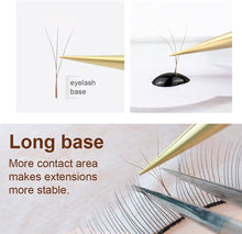 Carica l'immagine nel visualizzatore di Gallery, NAGARAKU Estensioni delle Ciglia Tessuto a Mano Volume Predefinito 3D Risparmio di Tempo Premade Fan Eyelash Extension Ciglia Estensioni (0.07mm C 8-12mm Marrone) 8-12mm Mix Marrone 0.07 C