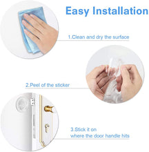 Carica l&#39;immagine nel visualizzatore di Gallery, Jinhuaxin Fermaporta per porta Trasparente, 6 pezzi Gommini Trasparenti Adesivi Silicone per Proteggere il Muro, Gommini Adesivi tondi Porte per Cassetti Porte Finestre Pareti Ante