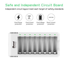 Carica l&#39;immagine nel visualizzatore di Gallery, BONAI Batterie Ricaricabili AA Alta Capacità, 2800mAh Pile Stilo 8AA+C - Ilgrandebazar