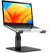 Carica l'immagine nel visualizzatore di Gallery, Babacom Supporto PC Portatile, Laptop Stand Ergonomico in Alluminio, Ventilato Porta PC con 8 Tipi di Angoli Regolabili, Compatibile con Computer/MacBook/Air/PRO/Microsoft Surface, 10"-16" (Nero)