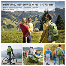 Carica l'immagine nel visualizzatore di Gallery, Glymnis Zaino Ripiegabile 30L da Viaggio Pieghevole Impermeabile Verde