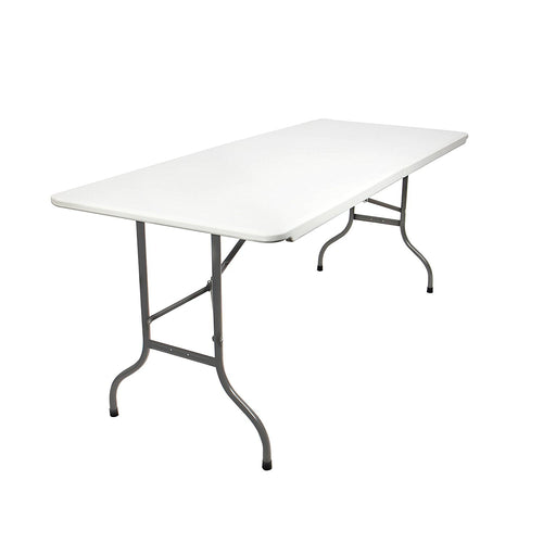 MaxxGarden - Tavolo da giardino in plastica, pieghevole, 180 x 75 x 74 Bianco - Ilgrandebazar