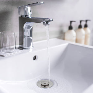 2 Pezzi Confezione da Scarico Lavabo Bagno Universale Pop up,Filtro Tappo Lavandino Bagno con Filtro Anti Clogging,Valvola Piletta Cucina Bidet Vasca(Per il foro di drenaggio di 34~40mm)