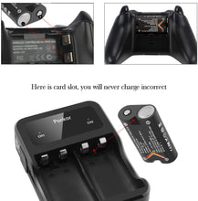 Carica l&#39;immagine nel visualizzatore di Gallery, Batteria Controller Xbox One, 2500mAh Batteria Ricaricabile per Controller Xbox One/One S/One X/One Elite, Batteria 2 Caricabatterie 1 con Cavo di Ricarica