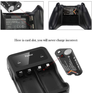 Batteria Controller Xbox One, 2500mAh Batteria Ricaricabile per Controller Xbox One/One S/One X/One Elite, Batteria 2 Caricabatterie 1 con Cavo di Ricarica