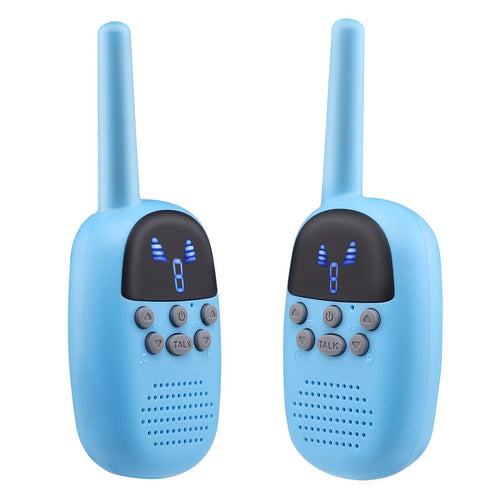 FLOUREON Gemelli Walkie Talkies Bambini PMR 446 MHz 9 Canali Blu - Ilgrandebazar