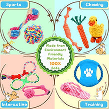 Carica l'immagine nel visualizzatore di Gallery, Wimypet Giocattoli per Cani Cotone Naturale,Corda da Masticare Resistenti e...