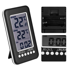Carica l&#39;immagine nel visualizzatore di Gallery, Termometro Digitale LCD Orologio Senza Fili Trasmettitore Wireless... - Ilgrandebazar