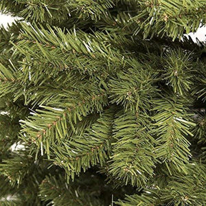 BAKAJI Albero di Natale Pino Cuore d'oro Ecologico e Ignifugo con Base a Croce in Ferro Pieghevole Super Folto Rami Innesto Ad Uncino Colore Verde (150 cm)