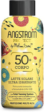 Carica l'immagine nel visualizzatore di Gallery, Angstrom Protect Latte Solare Ultra Idratante, Protezione Solare 50+ con Azione Nutriente, Migliora la Naturale Abbronzatura, Indicata per Pelli Sensibili, 200 ml
