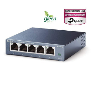 TP-Link TL-SG105 Switch 5 Porte Gigabit, 10/100/1000 Mbps, 5 Porte, Bianco - Ilgrandebazar