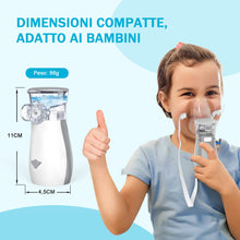 Carica l&#39;immagine nel visualizzatore di Gallery, Aerosol Portatile Silenzioso, AU YAT Macchina Aerosol Adulti, USB-C Ricaricabile Aerosol Portatile con 2 Maschere e Boccaglio, 2 Modalità Regolabili, Aerosol Ultrasuoni per Viaggi e Uso Domestico