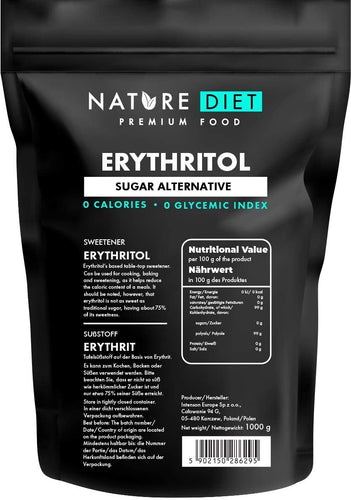 Nature Diet, eritritolo, 2 confezioni da 1000 g