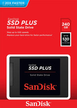 Carica l&#39;immagine nel visualizzatore di Gallery, SanDisk Plus SSD Unità a Stato Solido 240 GB, Velocità di 240 Nero