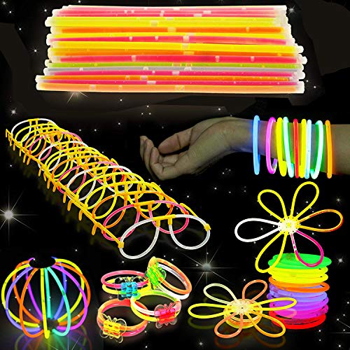 543 Pack - 250 Glow Sticks, Bastoncini Luminosi Fluorescenti, 293 viola - Ilgrandebazar