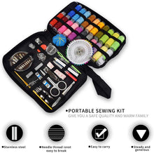 Carica l'immagine nel visualizzatore di Gallery, McNory Kit da Cucito,Portatile Set da Cucito con 176 Pezzi Accessori da Cucire:Custodia per Trasporto,Bobine di Filo,Forbici,Aghi da Cucire e Bottoni per Casa Viaggio e Emergenza