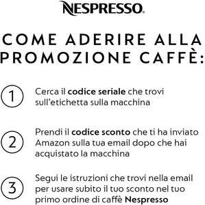 Nespresso Inissia EN80.B Macchina per caffè espresso, a capsule, 1260 W, 1 Tazza, 14 Decibel, 19 bar, Plastica, Nero (Black)