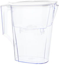 Carica l'immagine nel visualizzatore di Gallery, Aqua Optima Liscia Caraffa Filtro Acqua e Cartucce Filtro Acqua 6 x 30 Giorni Evolve+, Capacità 2,5 Litri, per Riduzione di Microplastiche, Cloro, Calcare e Impurità, Bianc