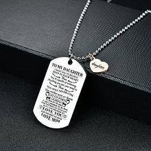 Carica l'immagine nel visualizzatore di Gallery, to my Daughter from MOM i want you Believe Love Dog tag militare Air... - Ilgrandebazar