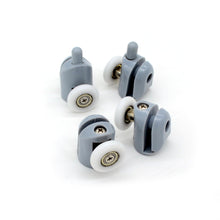 Carica l&#39;immagine nel visualizzatore di Gallery, Ruote per porta della doccia, set di 8 guide anta doccia 23 mm, grey