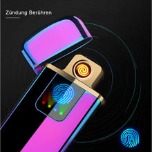Carica l&#39;immagine nel visualizzatore di Gallery, ASANMU Accendino Elettrico, USB Ricaricabile Antivento Colore - Ilgrandebazar