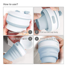 Carica l&#39;immagine nel visualizzatore di Gallery, YOMYM Tazza da Viaggio Pieghevole, Portatile in Silicone Piegato... - Ilgrandebazar