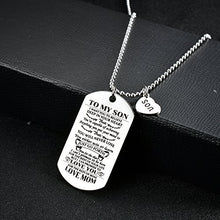 Carica l'immagine nel visualizzatore di Gallery, to my Son from MOM i want you Believe Love Dog tag militare Air Force... - Ilgrandebazar
