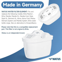 Carica l'immagine nel visualizzatore di Gallery, Cartuccia Filtro Acqua Watus. Fatto in Germania, Adatto per Filtri Serie Brita Maxtra+ Plus, Maxtra Pro, Marella, Elemaris, Ricambio Filtro Brita (12)