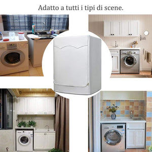 AKEfit Coperchio della Lavatrice Protettivo 60×60×85cm, Silver