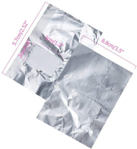 200 Compresse Remover Foil Wraps del Rimuovere smalto gel per Unghie,Fogli di Alluminio per Rimuovere lo Smalto,Nail Art Remover Wraps