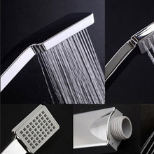 Carica l&#39;immagine nel visualizzatore di Gallery, Quadrato ad alta pressione soffione doccia, Woopower As picture show, Sliver - Ilgrandebazar
