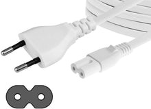 Carica l&#39;immagine nel visualizzatore di Gallery, AmazonBasics - Cavo di alimentazione di ricambio per PS4 e Xbox One S/X - 3,65 m Bianco